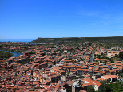 Panorama di Bosa dal Castello Malaspina